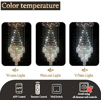 D24''XH86'' Large Chandeliers Modern Pendant Chandelier